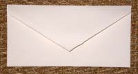 Enveloppe verg / Laid ivory envelope