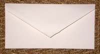 Enveloppe verg / Laid ivory envelope